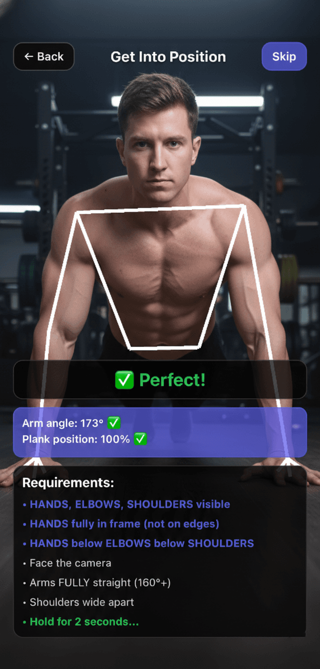 Push Arena App Screenshot 2 - Workout Tracking